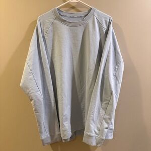 CRZ YOGA Light Blue Crew Neck Sweatshirt